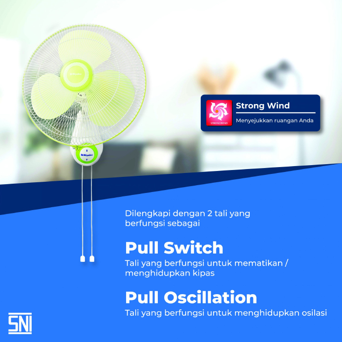 Miyako Wall Fan 16 inch - KAW1662